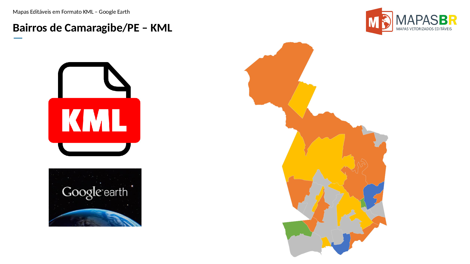 15766_kml-0 Bairros de Camaragibe/PE em KML (Google Earth) - Imagem 1