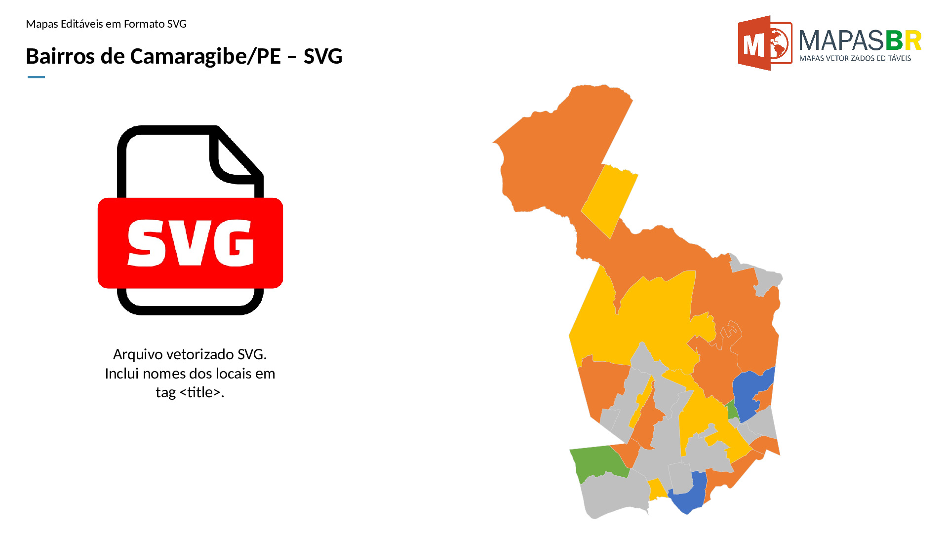 15766_svg-0 Bairros de Camaragibe/PE em SVG - Imagem 1