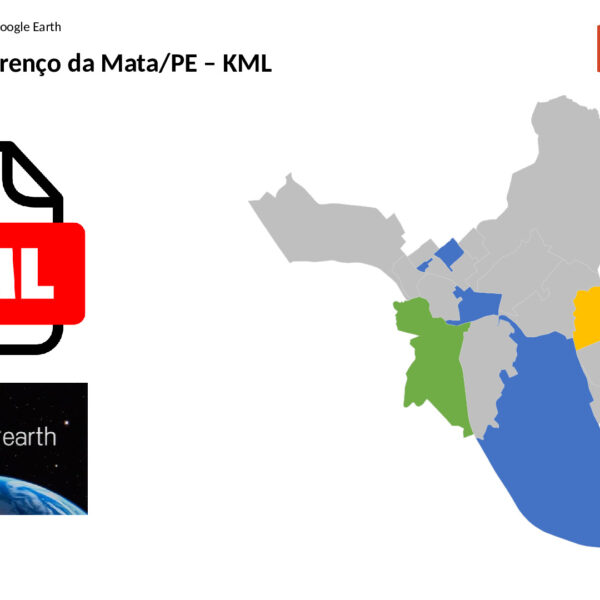 Bairros de São Lourenço da Mata/PE em KML (Google Earth)