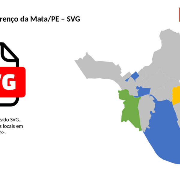 Bairros de São Lourenço da Mata/PE em SVG
