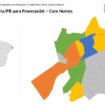 Bairros de Santa Rita/PB em PowerPoint