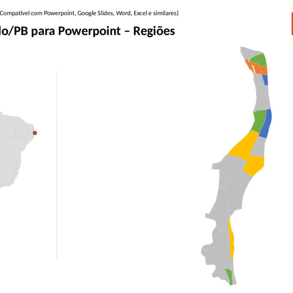 Bairros de Cabedelo/PB em PowerPoint