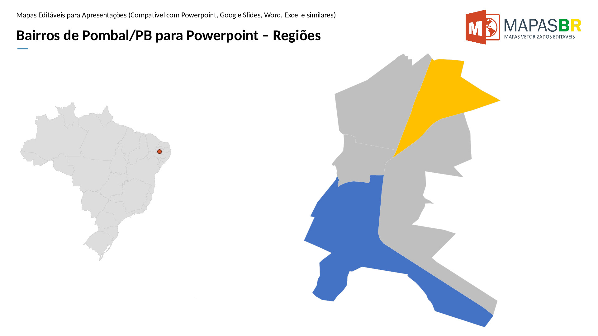 15947_ppt-0 Bairros de Pombal/PB em PowerPoint - Imagem 1