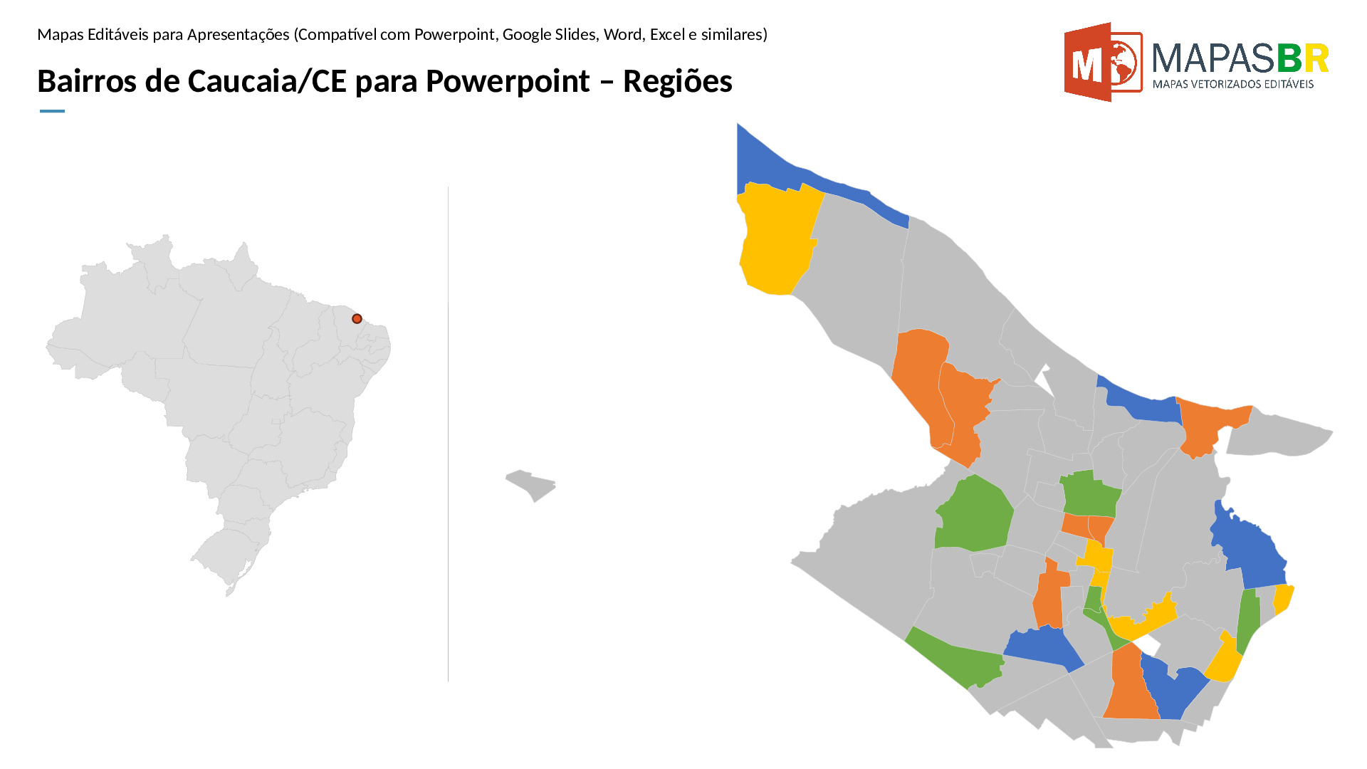 16033_ppt-0 Bairros de Caucaia/CE em PowerPoint - Imagem 1