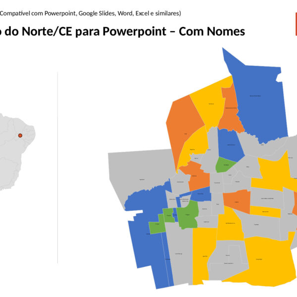 Bairros de Juazeiro do Norte/CE em PowerPoint
