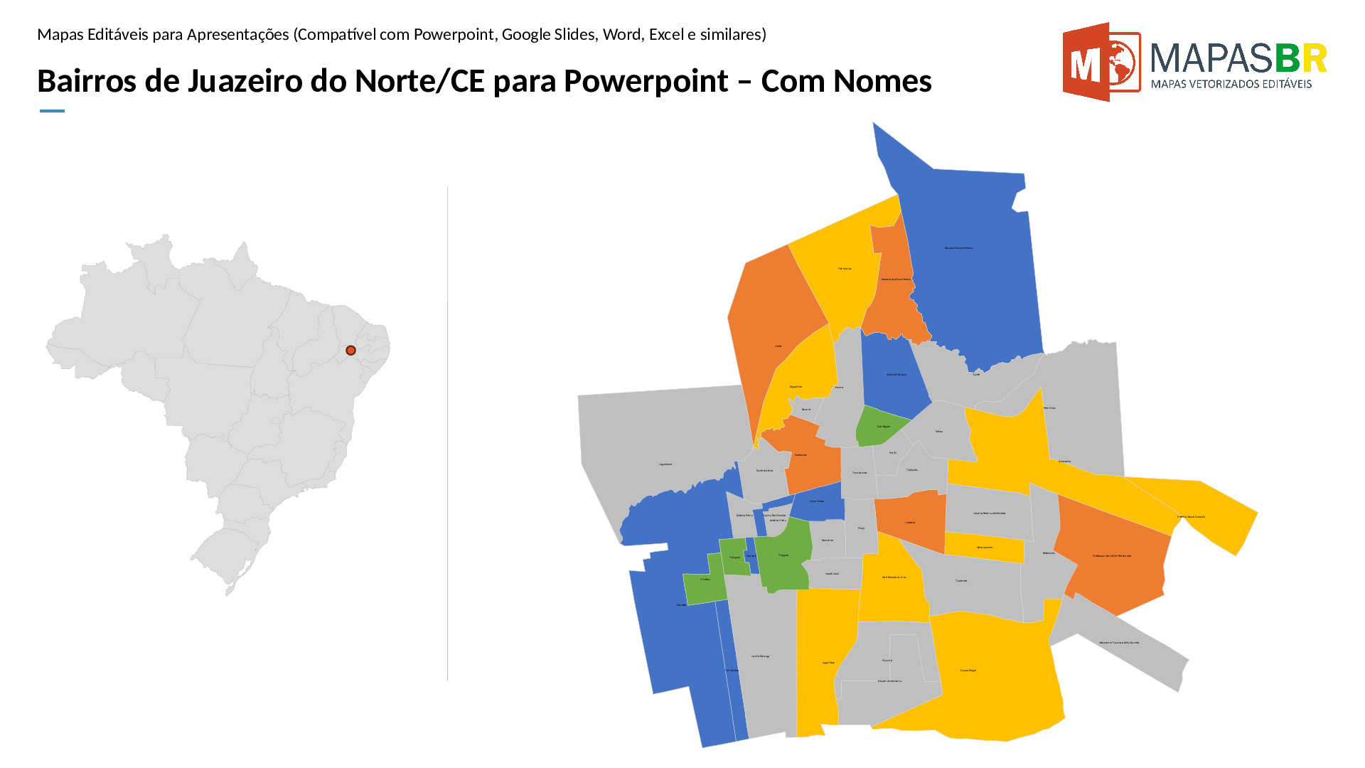 16035_ppt-1 Bairros de Juazeiro do Norte/CE em PowerPoint - Imagem 1