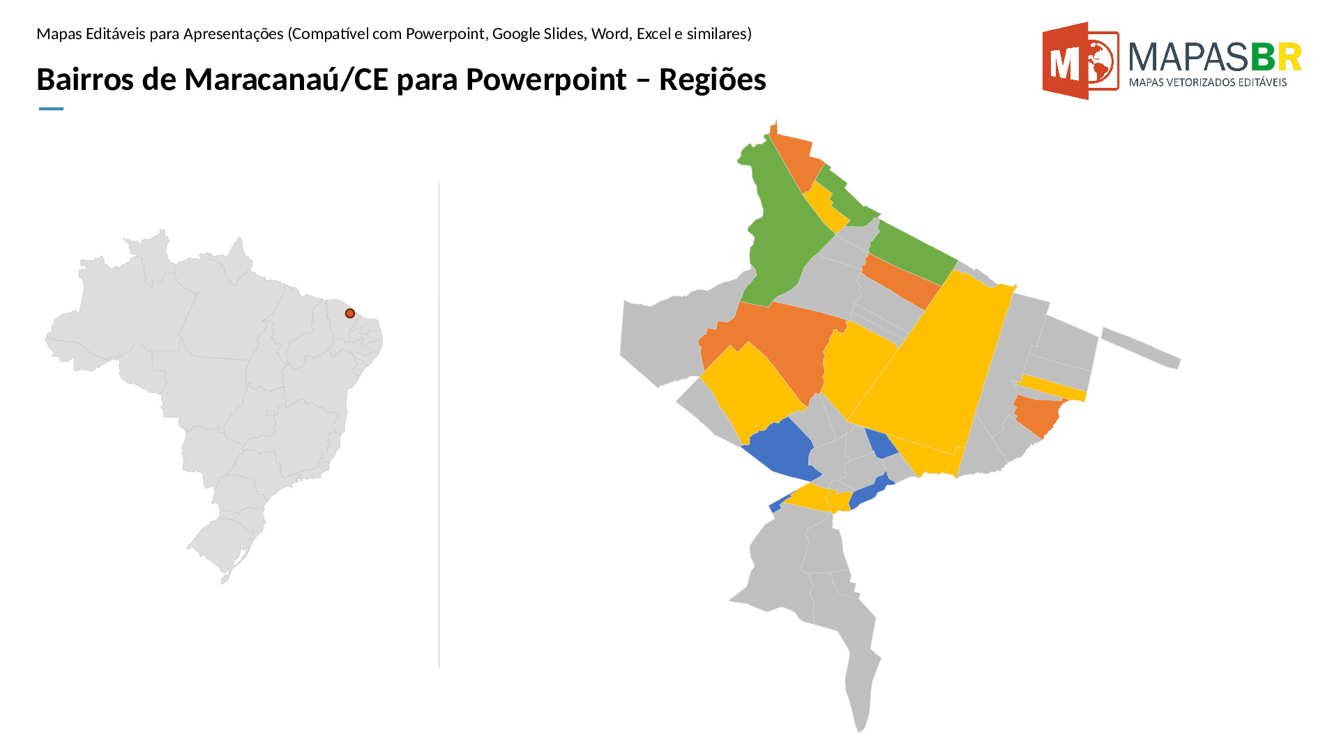 16037_ppt-0 Bairros de Maracanaú/CE em PowerPoint - Imagem 1