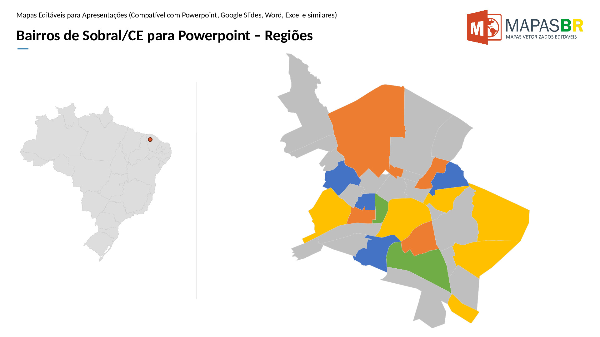 16039_ppt-0 Bairros de Sobral/CE em PowerPoint - Imagem 1