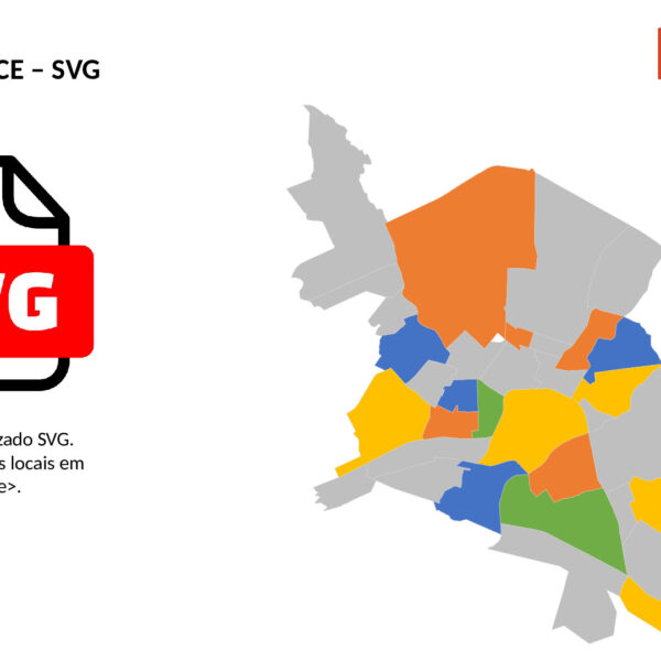 Bairros de Sobral/CE em SVG
