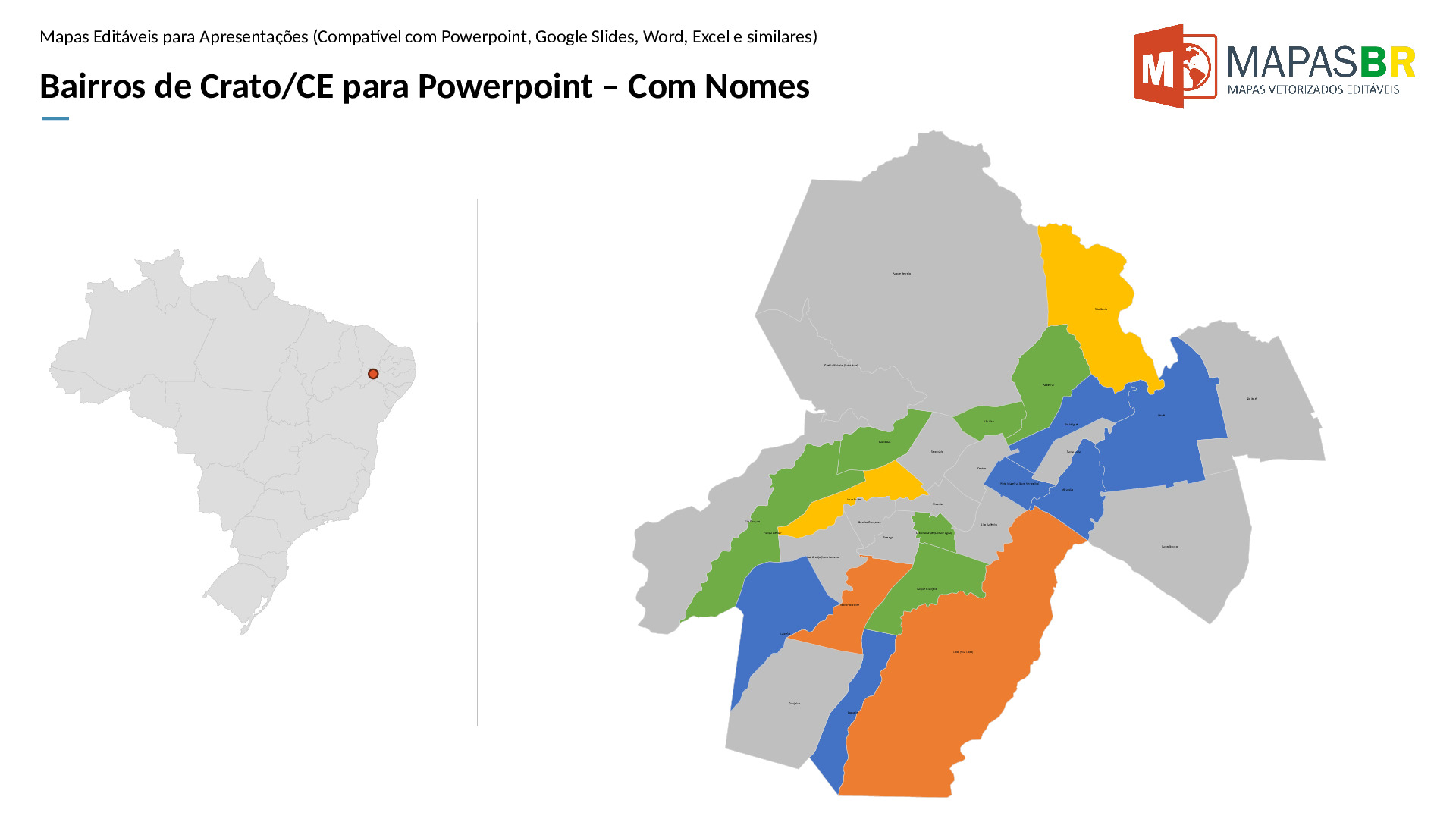 16041_ppt-1 Bairros de Crato/CE em PowerPoint - Imagem 1