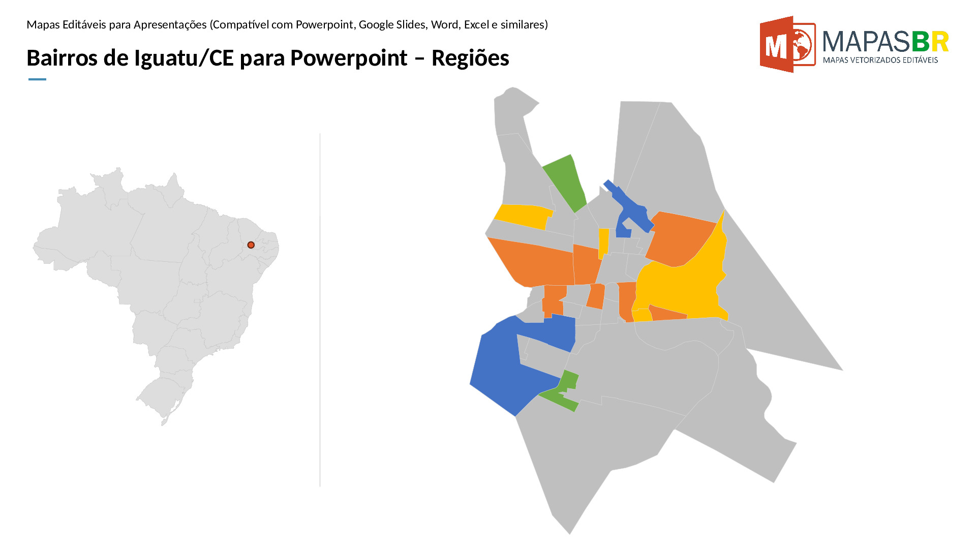 16045_ppt-0 Bairros de Iguatu/CE em PowerPoint - Imagem 1