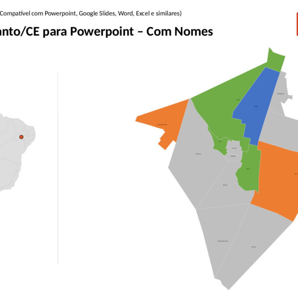 Bairros de Brejo Santo/CE em PowerPoint