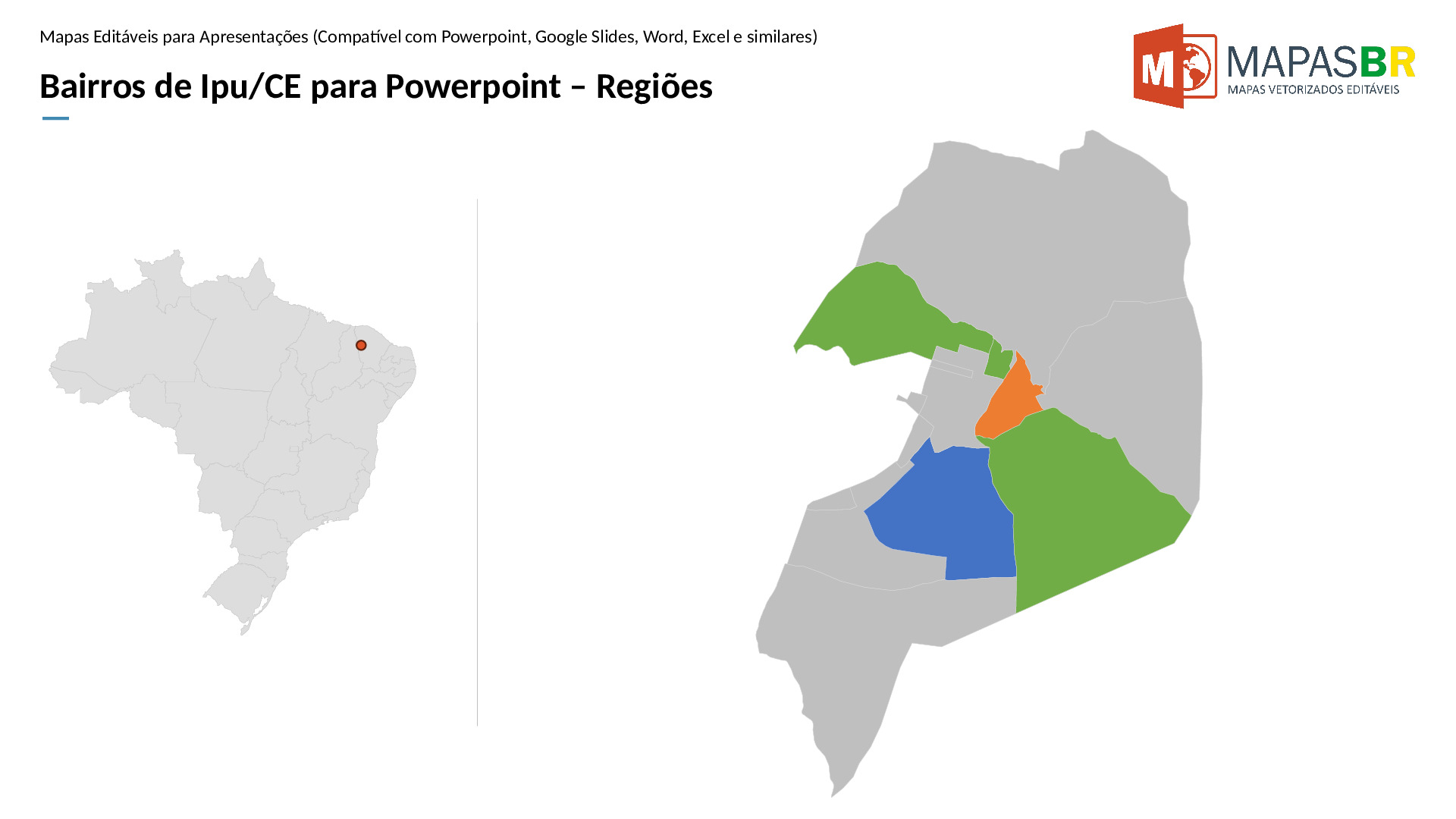 16078_ppt-0 Bairros de Ipu/CE em PowerPoint - Imagem 1