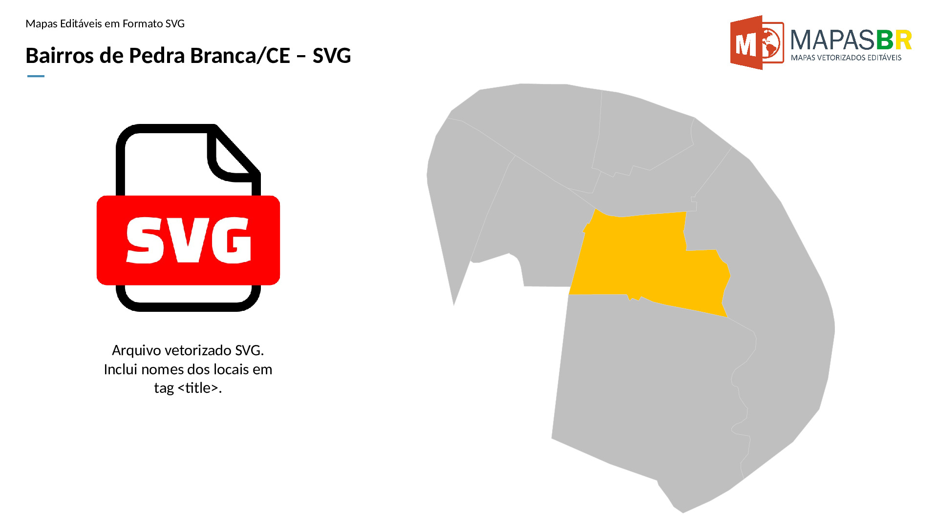 16080_svg-0 Bairros de Pedra Branca/CE em SVG - Imagem 1