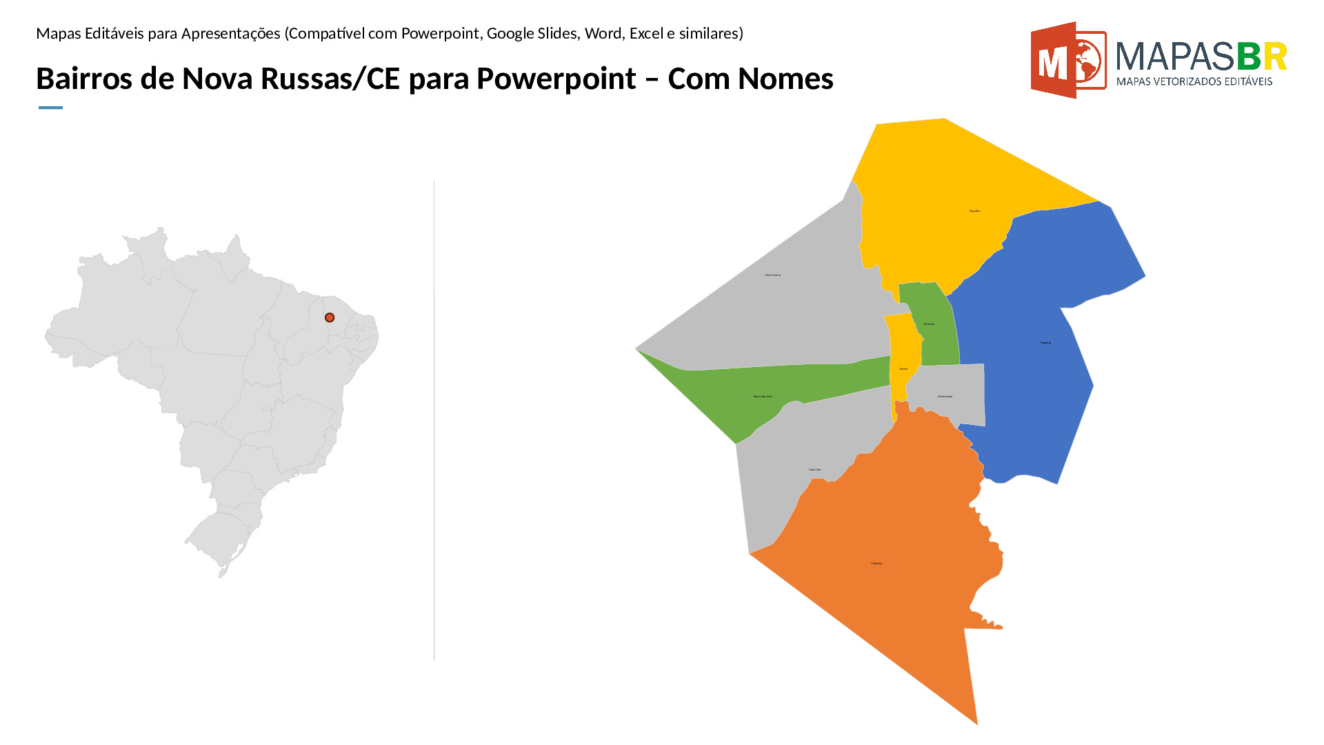 16096_ppt-1 Bairros de Nova Russas/CE em PowerPoint - Imagem 1