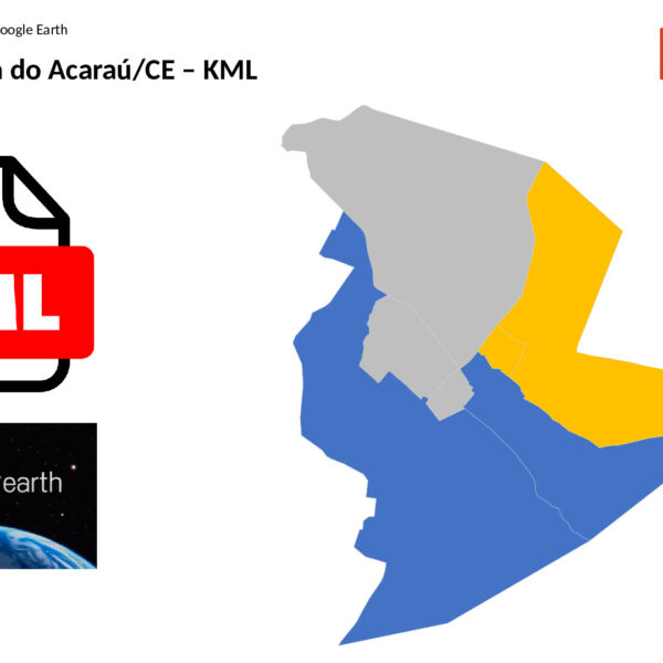 Bairros de Santana do Acaraú/CE em KML (Google Earth)