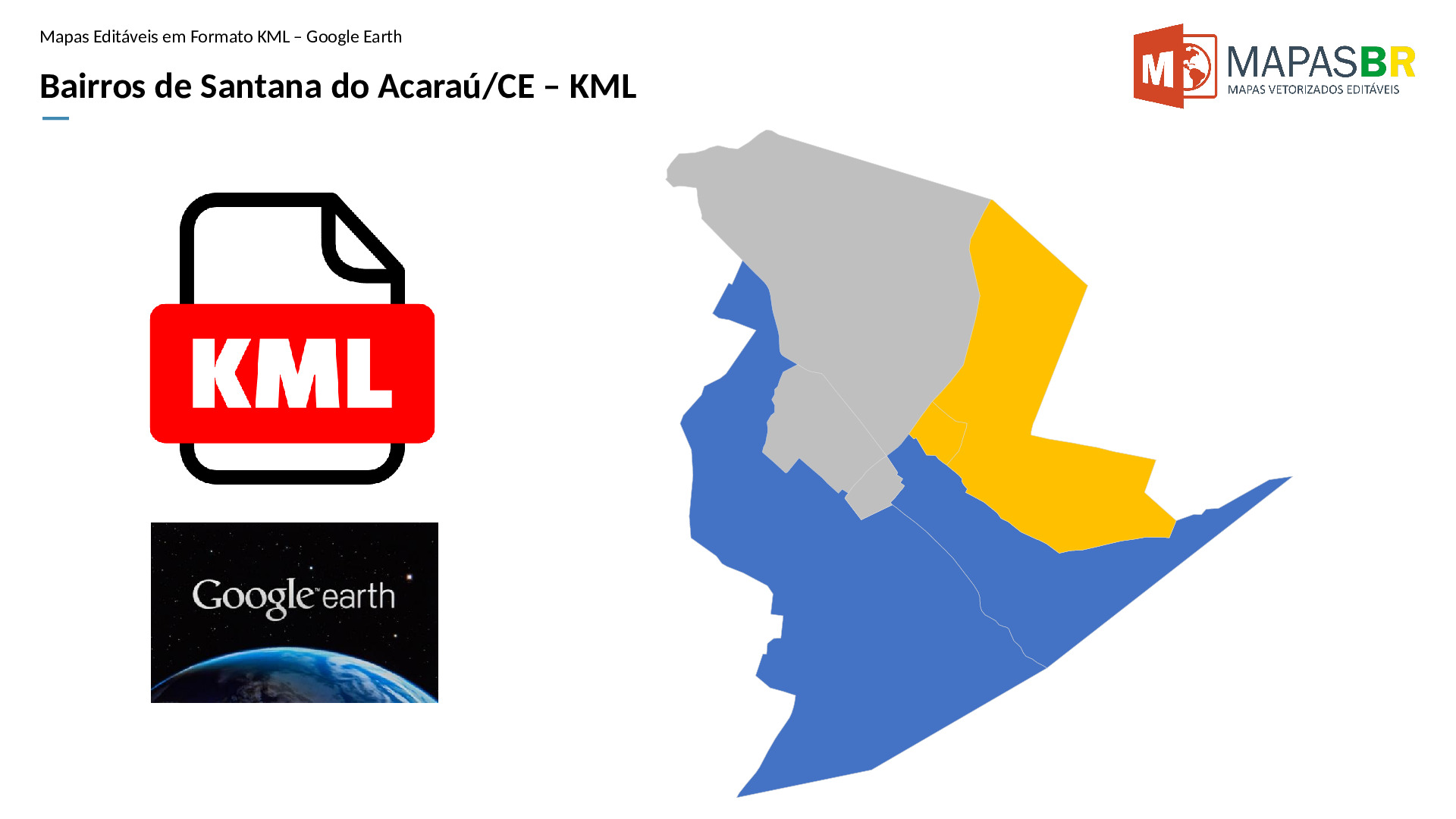 16098_kml-0 Bairros de Santana do Acaraú/CE em KML (Google Earth) - Imagem 1