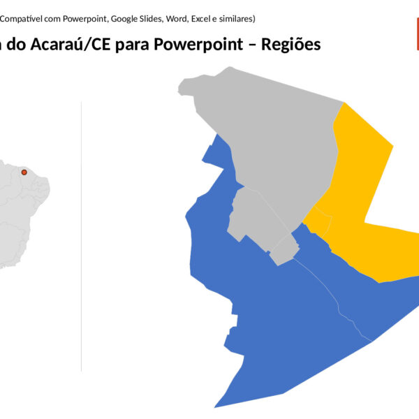 Bairros de Santana do Acaraú/CE em PowerPoint