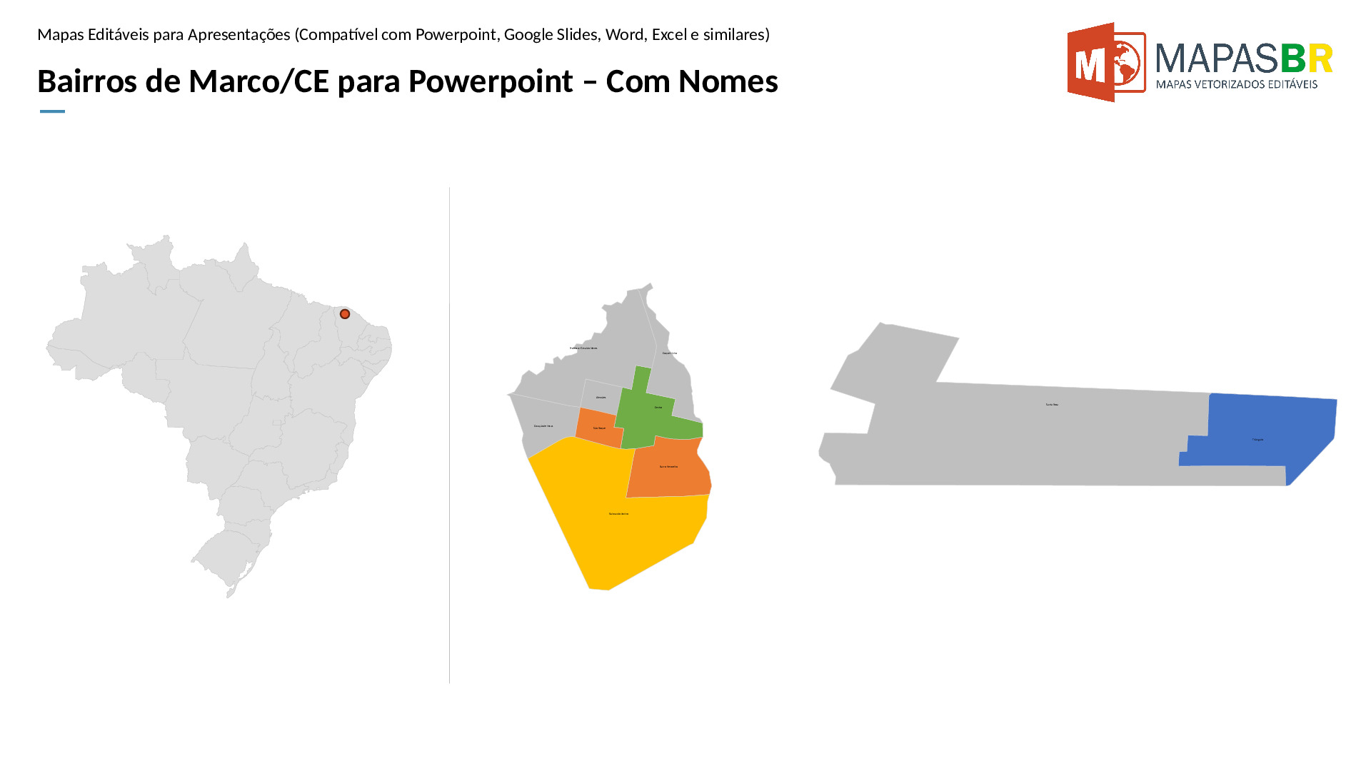 16106_ppt-1 Bairros de Marco/CE em PowerPoint - Imagem 1