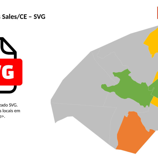 Bairros de Campos Sales/CE em SVG