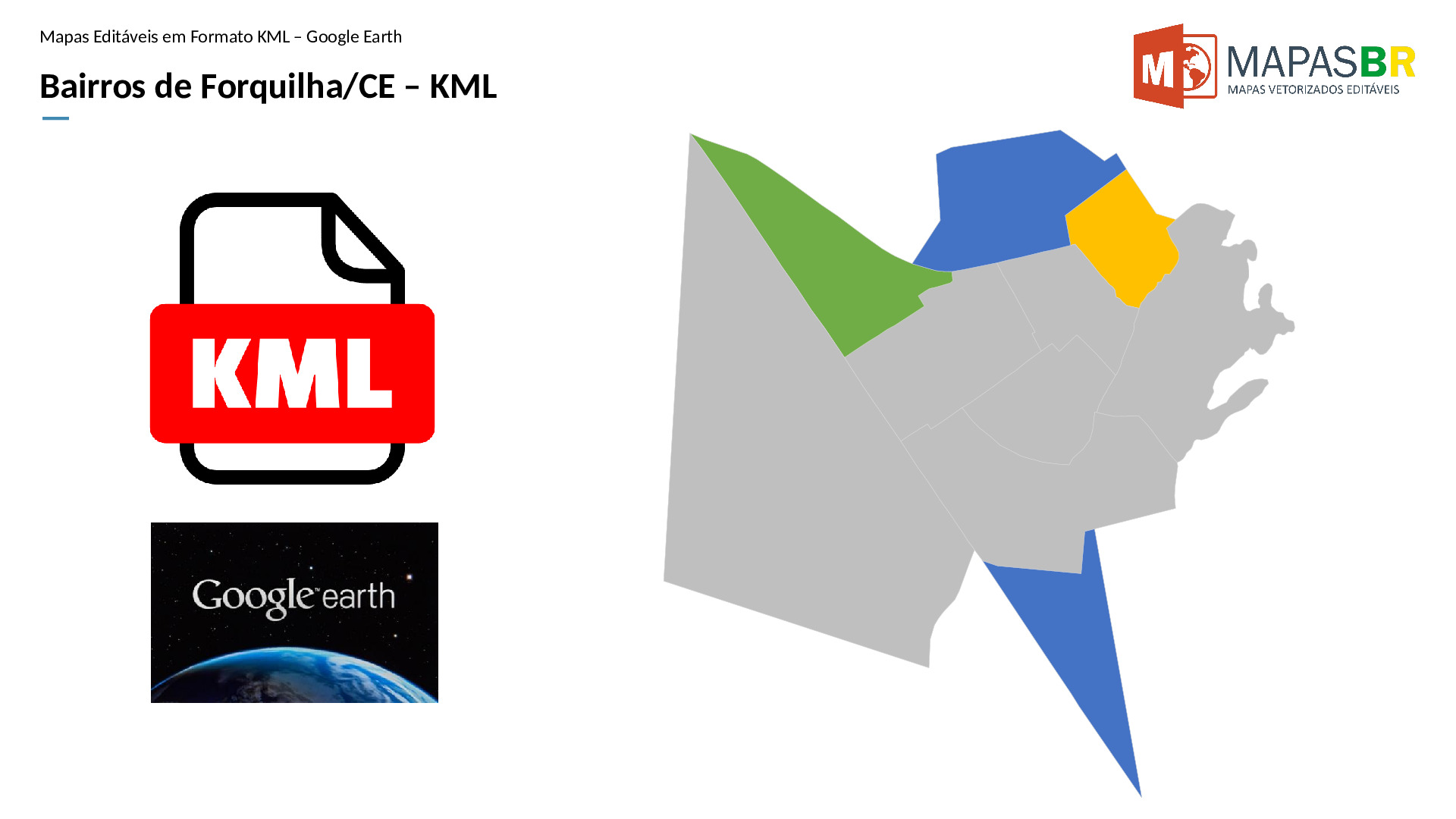 16112_kml-0 Bairros de Forquilha/CE em KML (Google Earth) - Imagem 1