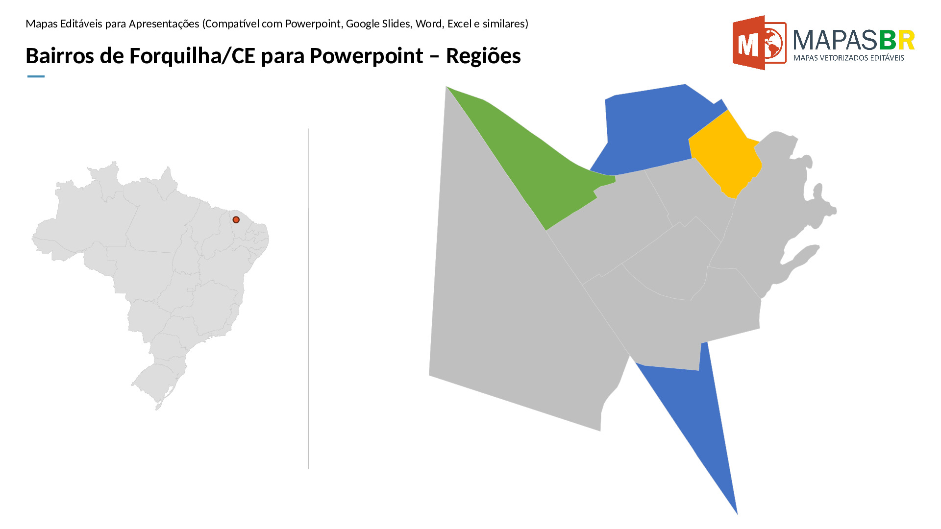 16112_ppt-0 Bairros de Forquilha/CE em PowerPoint - Imagem 1