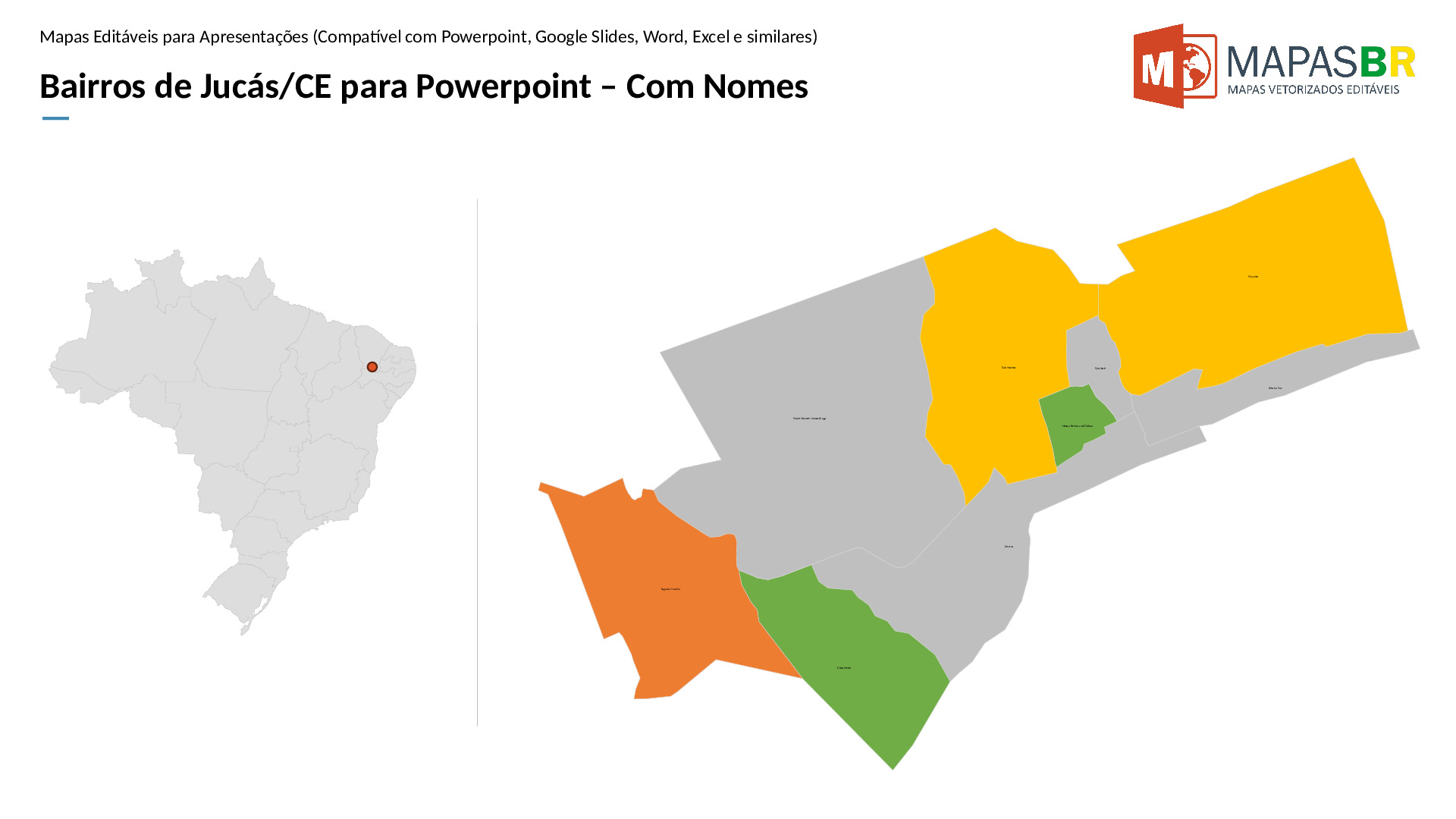 16114_ppt-1 Bairros de Jucás/CE em PowerPoint - Imagem 1