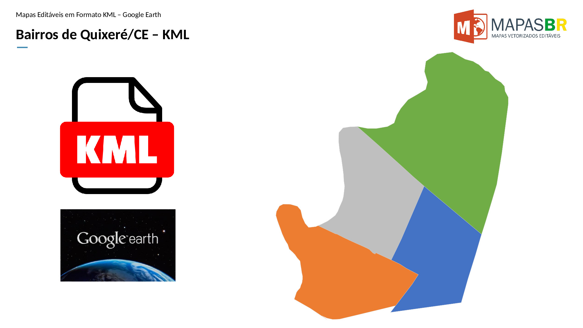 16124_kml-0 Bairros de Quixeré/CE em KML (Google Earth) - Imagem 1