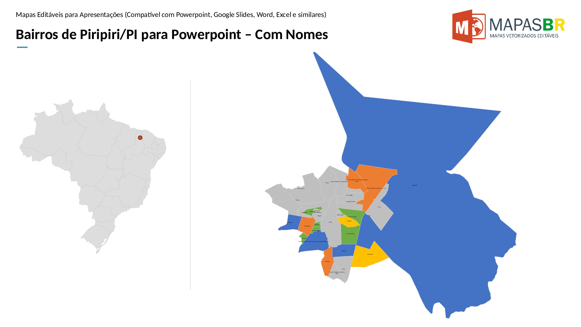 16604_ppt-1 Bairros de Piripiri/PI em PowerPoint - Imagem 1