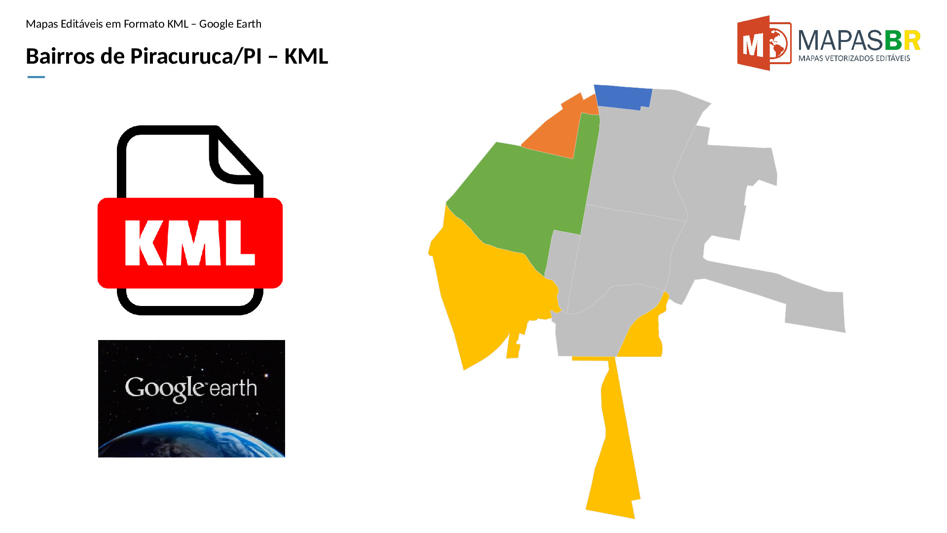 16618_kml-0 Bairros de Piracuruca/PI em KML (Google Earth) - Imagem 1