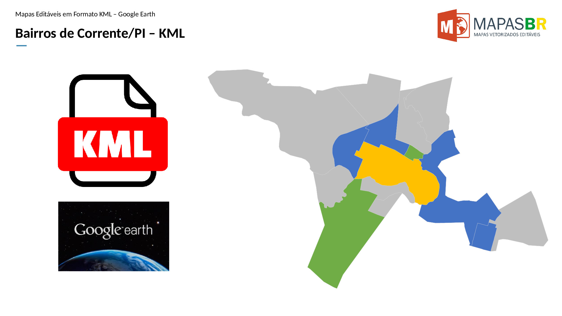 16620_kml-0 Bairros de Corrente/PI em KML (Google Earth) - Imagem 1