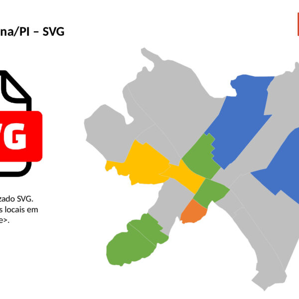 Bairros de Paulistana/PI em SVG