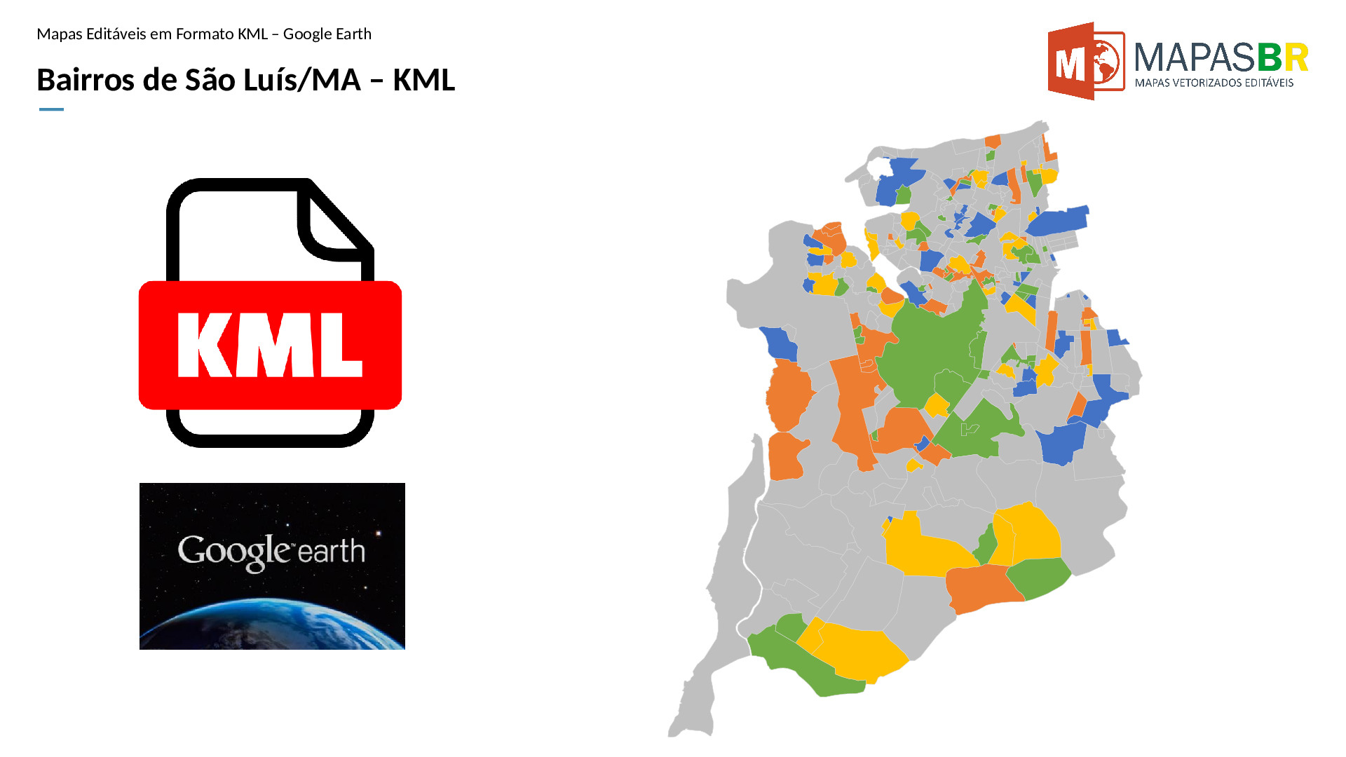 16755_kml-0 Bairros de São Luís/MA em KML (Google Earth) - Imagem 1