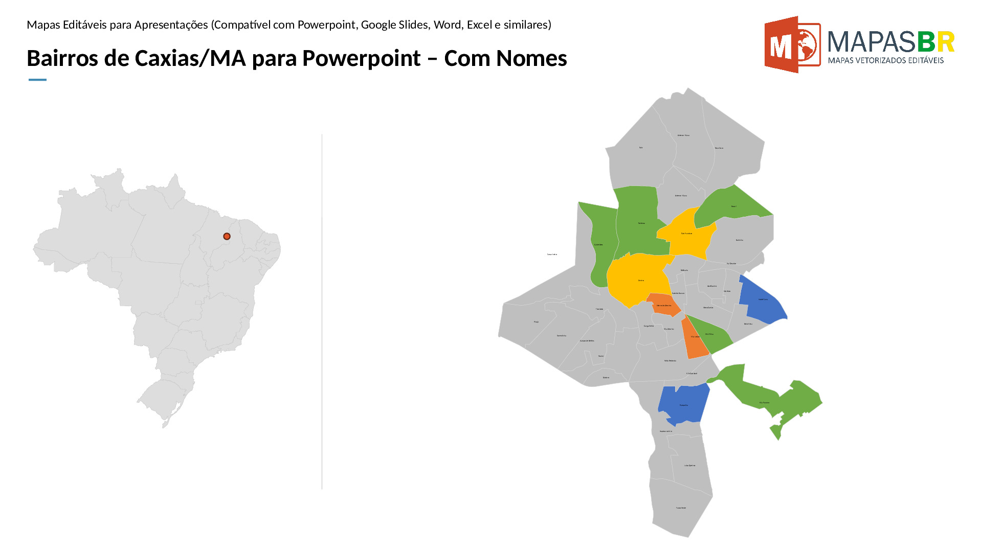 16773_ppt-1 Bairros de Caxias/MA em PowerPoint - Imagem 1