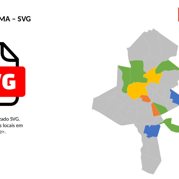 Bairros de Caxias/MA em SVG