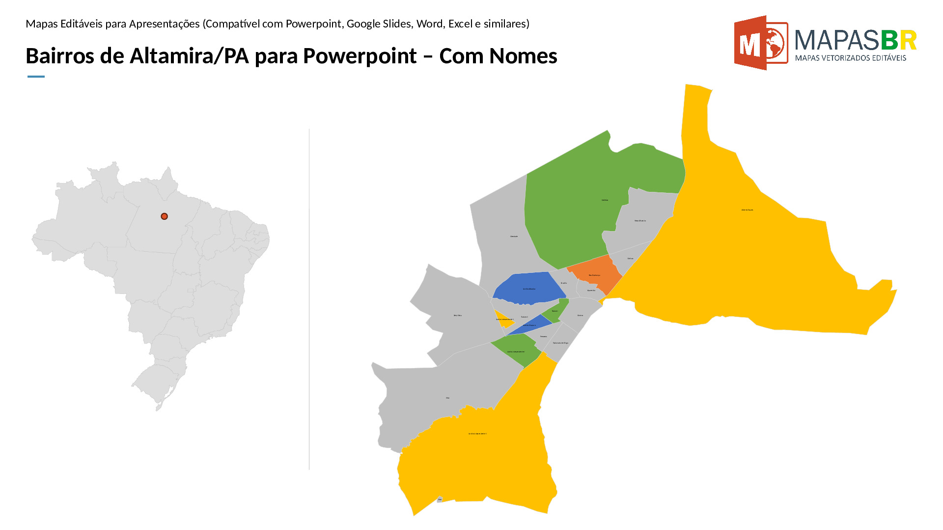 16799_ppt-1 Bairros de Altamira/PA em PowerPoint - Imagem 1