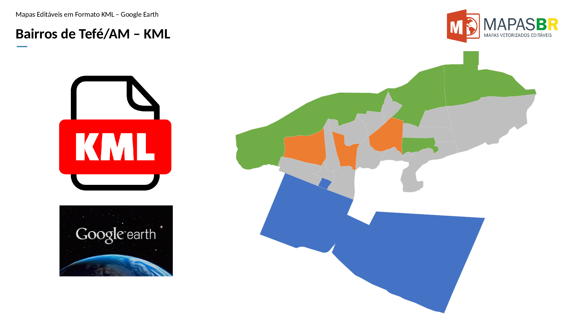 16809_kml-0 Bairros de Tefé/AM em KML (Google Earth) - Imagem 1