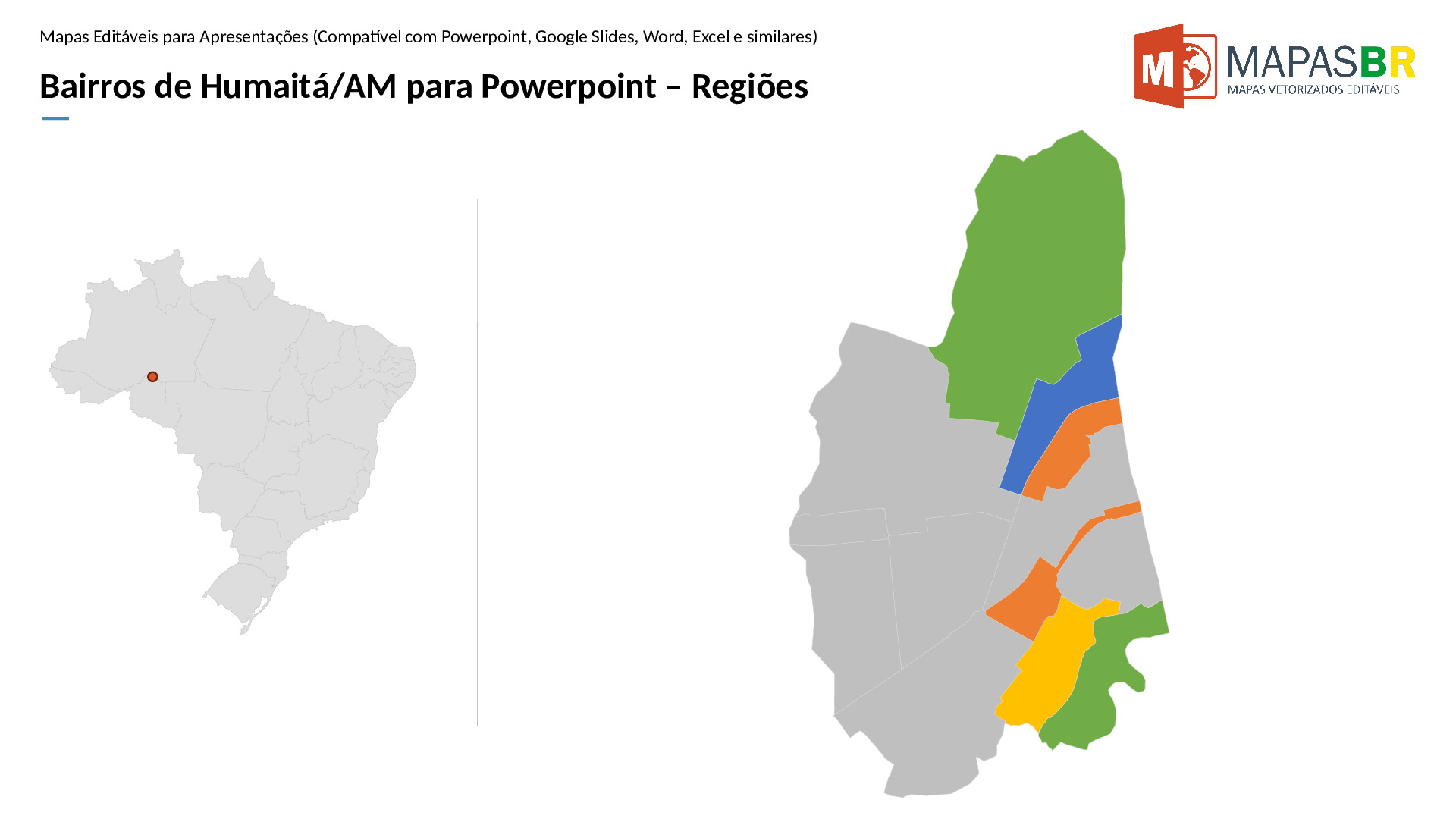 16815_ppt-0 Bairros de Humaitá/AM em PowerPoint - Imagem 1