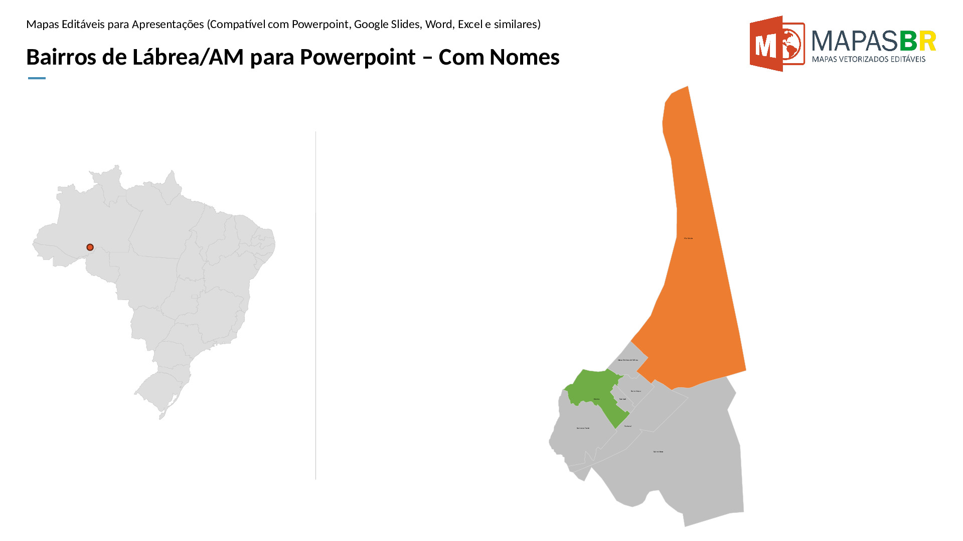 16817_ppt-1 Bairros de Lábrea/AM em PowerPoint - Imagem 1