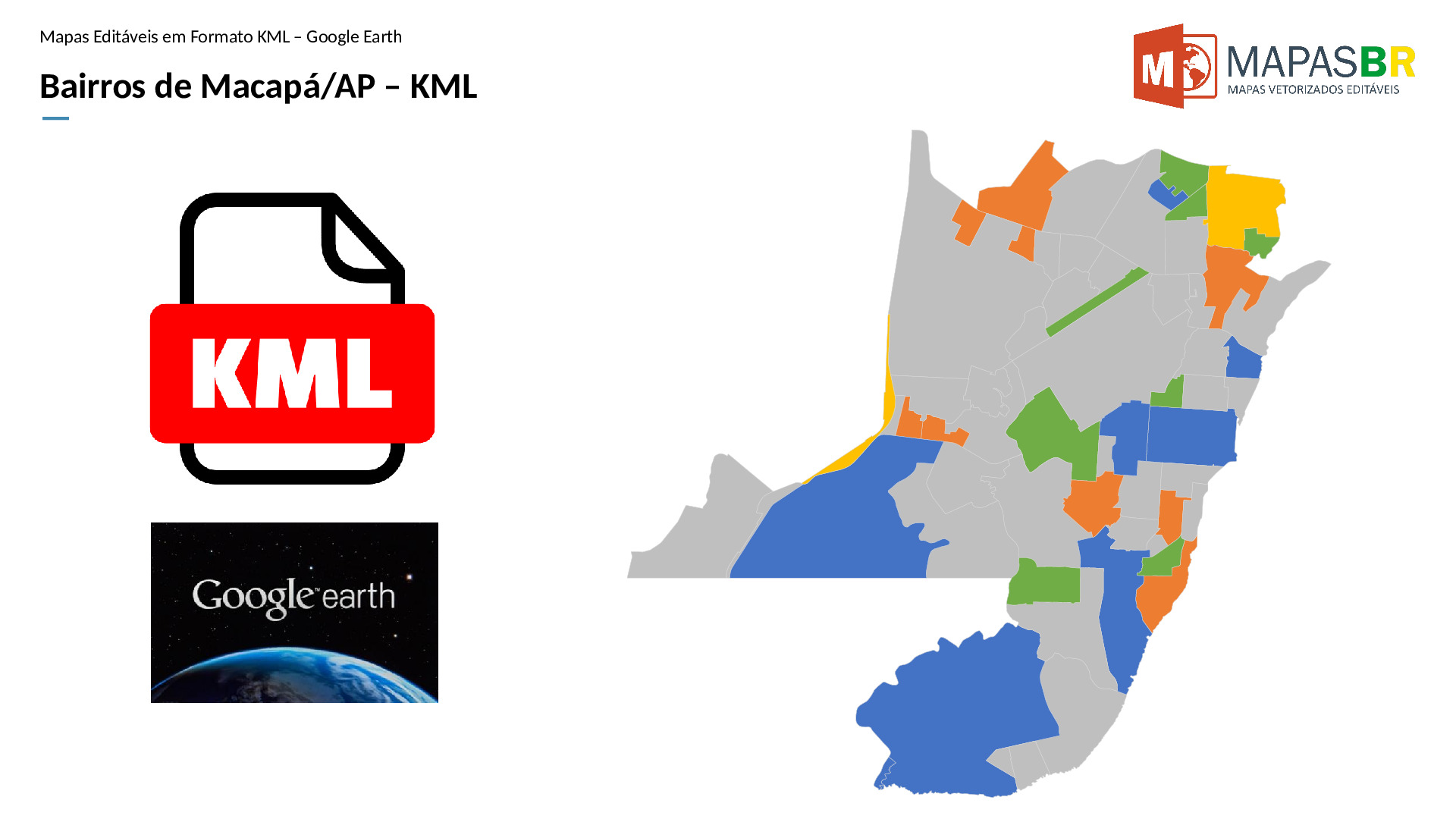 16825_kml-0 Bairros de Macapá/AP em KML (Google Earth) - Imagem 1