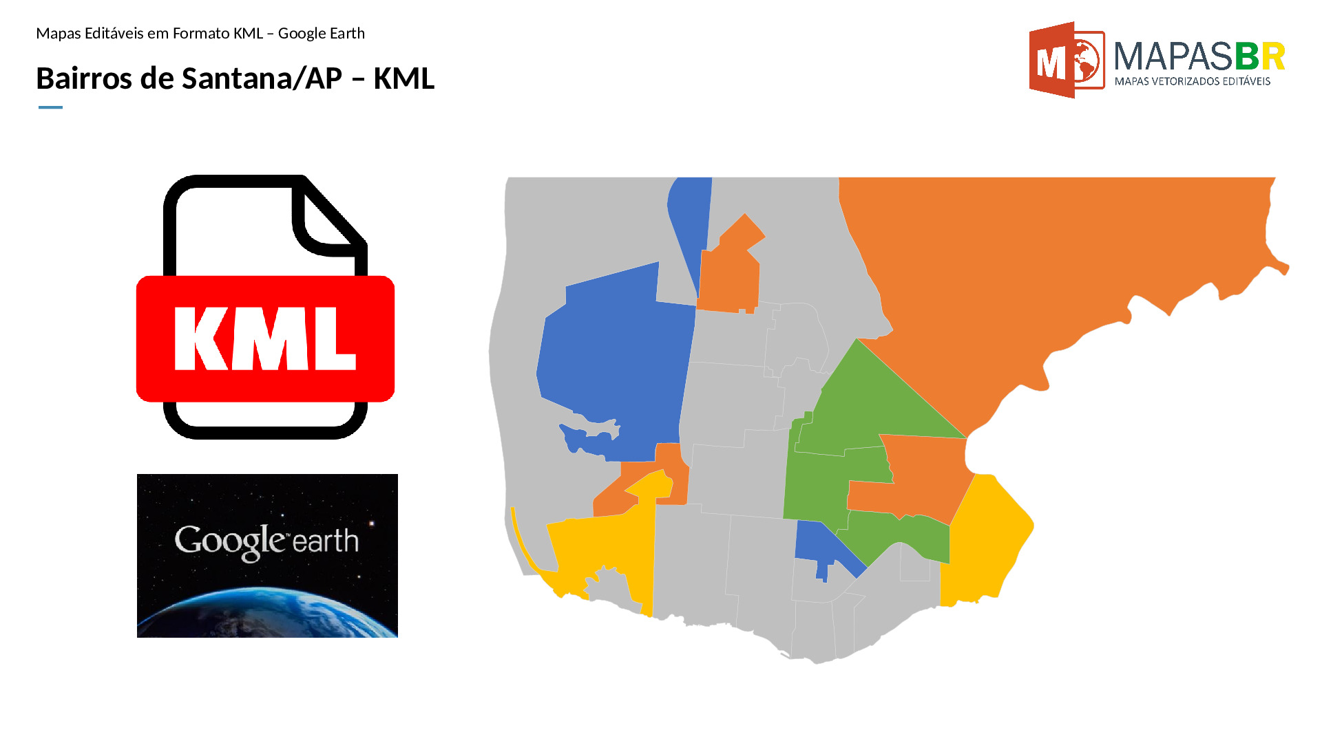 16827_kml-0 Bairros de Santana/AP em KML (Google Earth) - Imagem 1