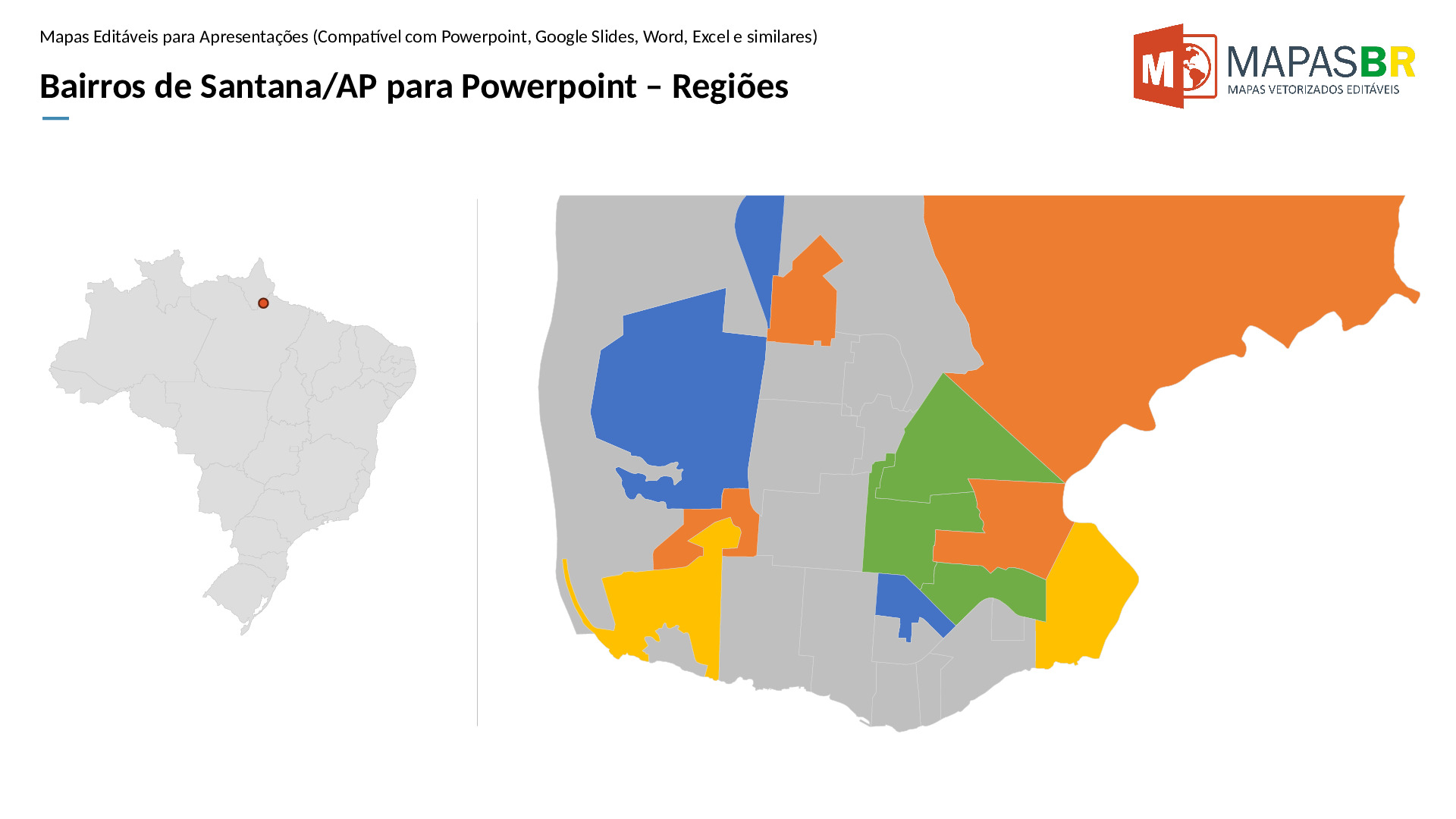 16827_ppt-0 Bairros de Santana/AP em PowerPoint - Imagem 1