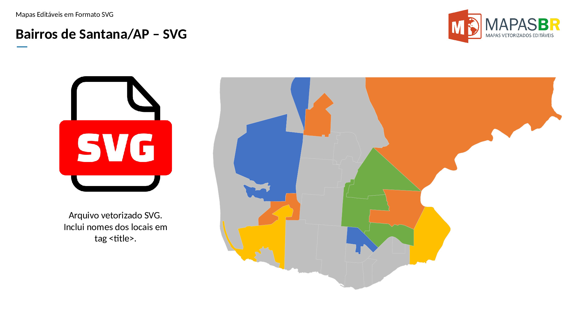 16827_svg-0 Bairros de Santana/AP em SVG - Imagem 1